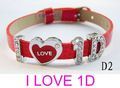 1D bracelete de cristal vermelho